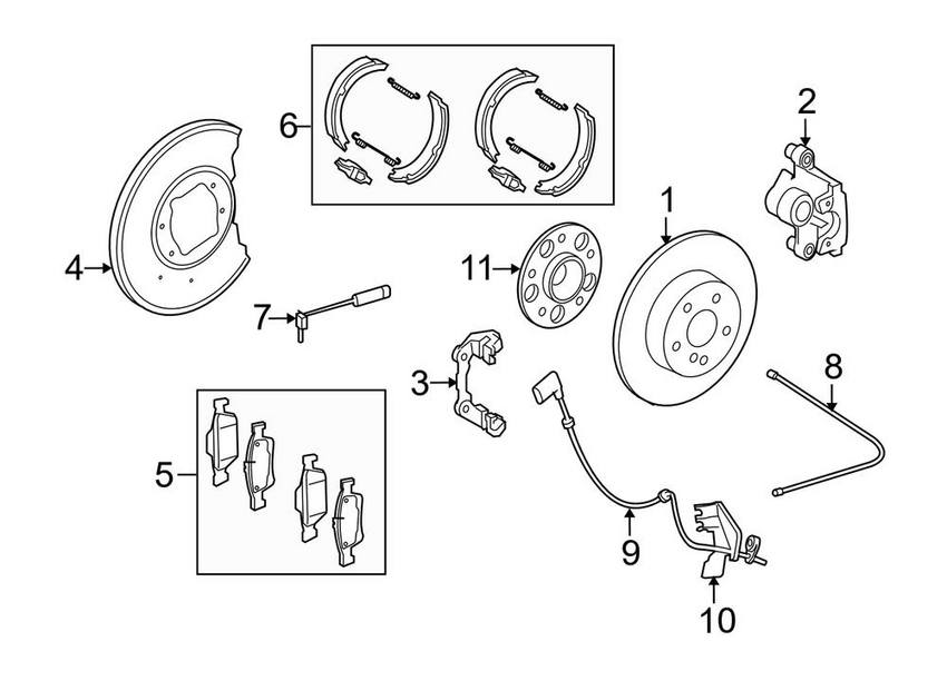 Mercedes Wheel Hub - Rear 2303570308